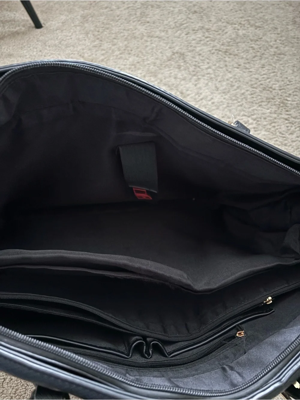 Amazon Laptop Bag Black with Gold Hardware